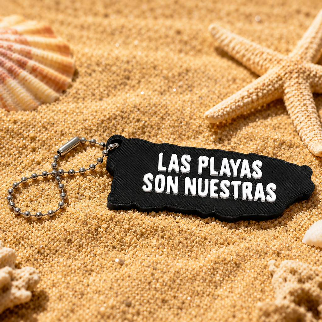 Llavero "Las playas son nuestras"