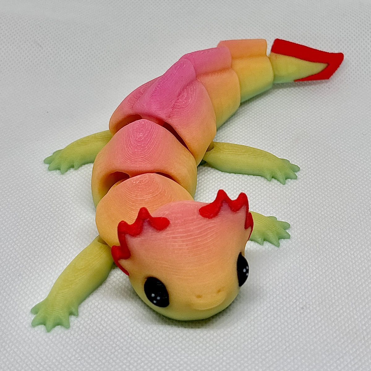 Ajolote articulado 3D UV